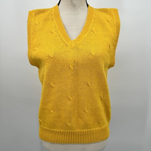 vintage gering up sweater knit vest - Picture 2 of 7
